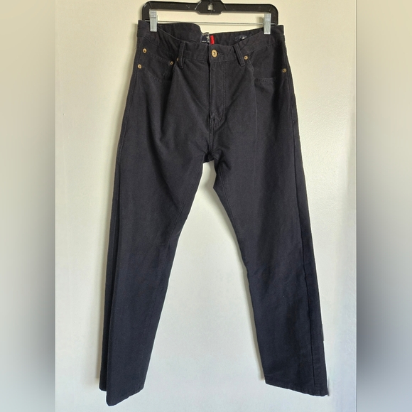 Dockers Men's Jean Cut Pants, Slim Fit Black Denim Jeans, 33 - Picture 12 of 13